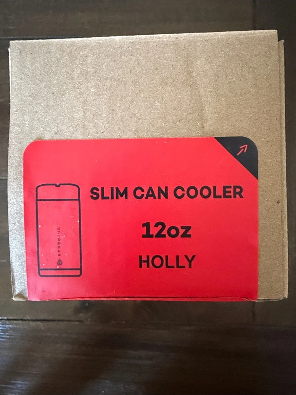 HydroJug 12oz Slim Can Cooler in Holly! New!